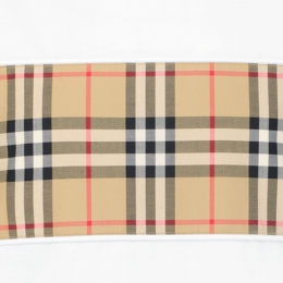 ◆키즈◆23FW 키즈 빈티지 체크 패널 티셔츠 화이트 8064783