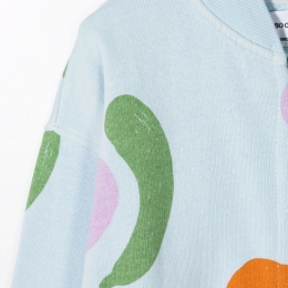 ◆키즈◆21FW 키즈 후르츠 프린트 봄버자켓 베이비블루 221AC048 490