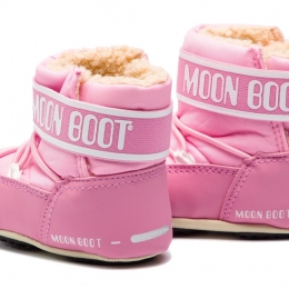 ◆키즈◆23FW 키즈 로고 스노우 부츠 라이트핑크 34010200 004