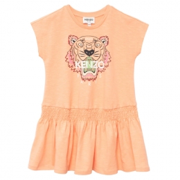 ◆키즈◆22FW 여성 타이거 트로피칼 원피스 라이트오렌지 K12223 415