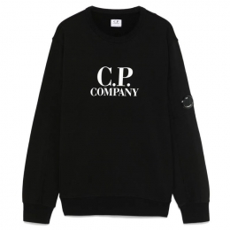 ◆키즈◆25SS 키즈 렌즈 와펜 로고 맨투맨 블랙 18CKSS029B 00LCA69 999