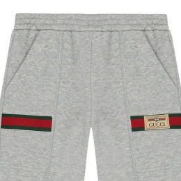 ◆키즈◆25SS 키즈 로고 조거 팬츠 그레이 653667 XJDKA 1049