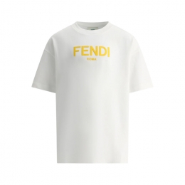 ◆키즈◆25SS 여성 시그니처 로고 티셔츠 화이트 JUI137 7AJ F0TU9