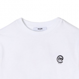 ◆키즈◆25SS 키즈 로고 프린트 티셔츠 화이트 S5MSJBTH279 001