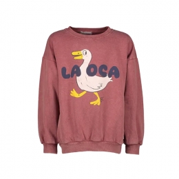 ◆키즈◆25FW 키즈 라오카 프린트 스웻셔츠 워시드브라운 B225AC029 211