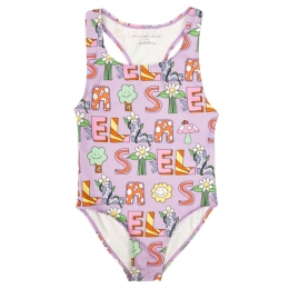 ◆키즈◆25SS 키즈 로고 레터링 스윔슈트 퍼플 TWCA59 Z2681 567MC