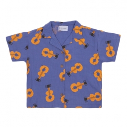 ◆키즈◆24SS 키즈 기타 올오버 셔츠 블루 124AC038 420