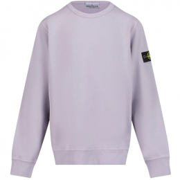 ◆키즈◆25SS 키즈 와펜 크루넥 맨투맨 라일락 K1S16 6100011 S0040 V0088