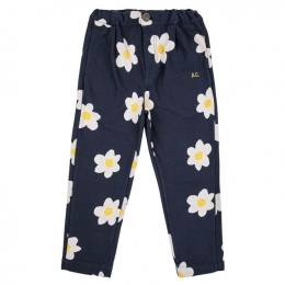 ◆키즈◆23FW 키즈 로고 자수 플라워 패턴 트레이닝 팬츠 네이비 223AC080 430