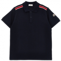 ◆키즈◆25SS 여성 로고 패치 카라 티셔츠 네이비 8A000 11 89ALK 778