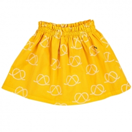 ◆키즈◆23SS 로고 자수 로프 프린트 올 오버 스커트 옐로우 123AC110 720