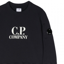 ◆키즈◆23SS 키즈 렌즈 와펜 로고 맨투맨 블랙 14CKSS019B 003569W 999