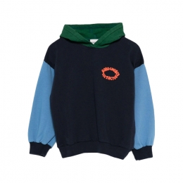 ◆키즈◆25FW 키즈 틱탁토 프린트 후드 스웻셔츠 네이비블루 B225AC048 991